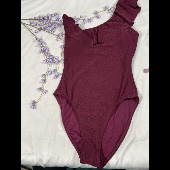 NEW! $158 Robin Piconne Julianna One-Shoulder One-Piece‎ Swimsuit [ SZ 8 ] #3938 - Picture 5 of 12